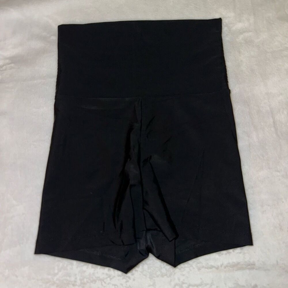 Natalie Dancewear Womens High Rise Stretch Shorts Solid Black No Size GUC